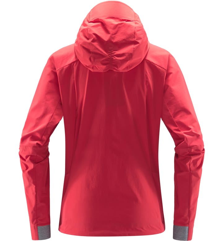 Skarn Hybrid Jacket Women Hibiscus Red Skarn Hybrid Jacket Women Hibiscus Red