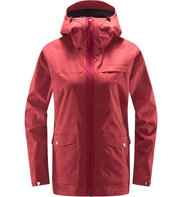Eco Proof Jacket Women Brick Red