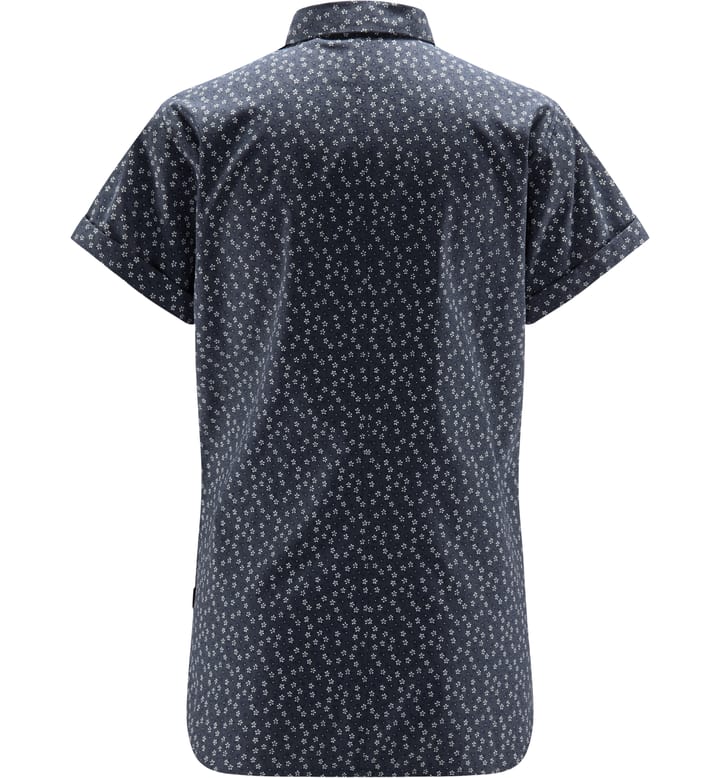 Idun SS Shirt Women Dense Blue Flower Idun SS Shirt Women Dense Blue Flower
