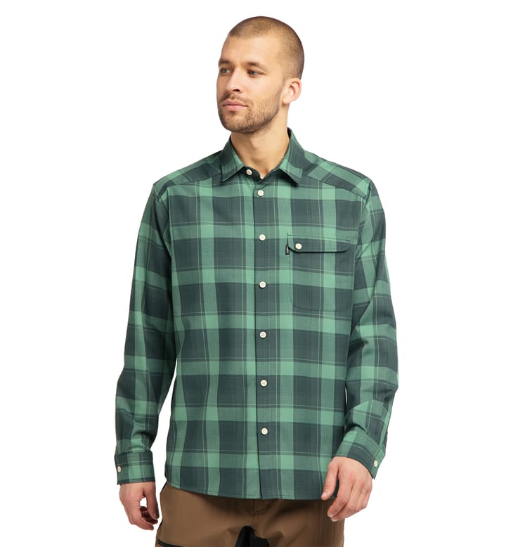 Tarn Flannell Shirt Men | Green/Trail Green | Outlet Herre | Outlet | Haglöfs