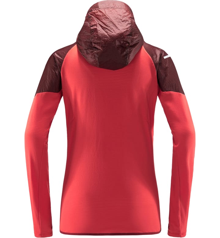 L.I.M Hybrid Hood Women Hibiscus Red/Maroon Red L.I.M Hybrid Hood Women Hibiscus Red/Maroon Red