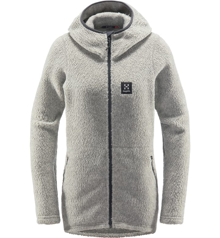 Pile Hood Women Grey Melange Pile Hood Women Grey Melange