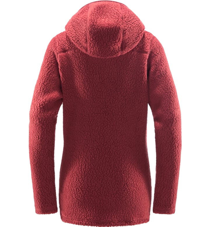 Pile Hood Women Brick Red Pile Hood Women Brick Red