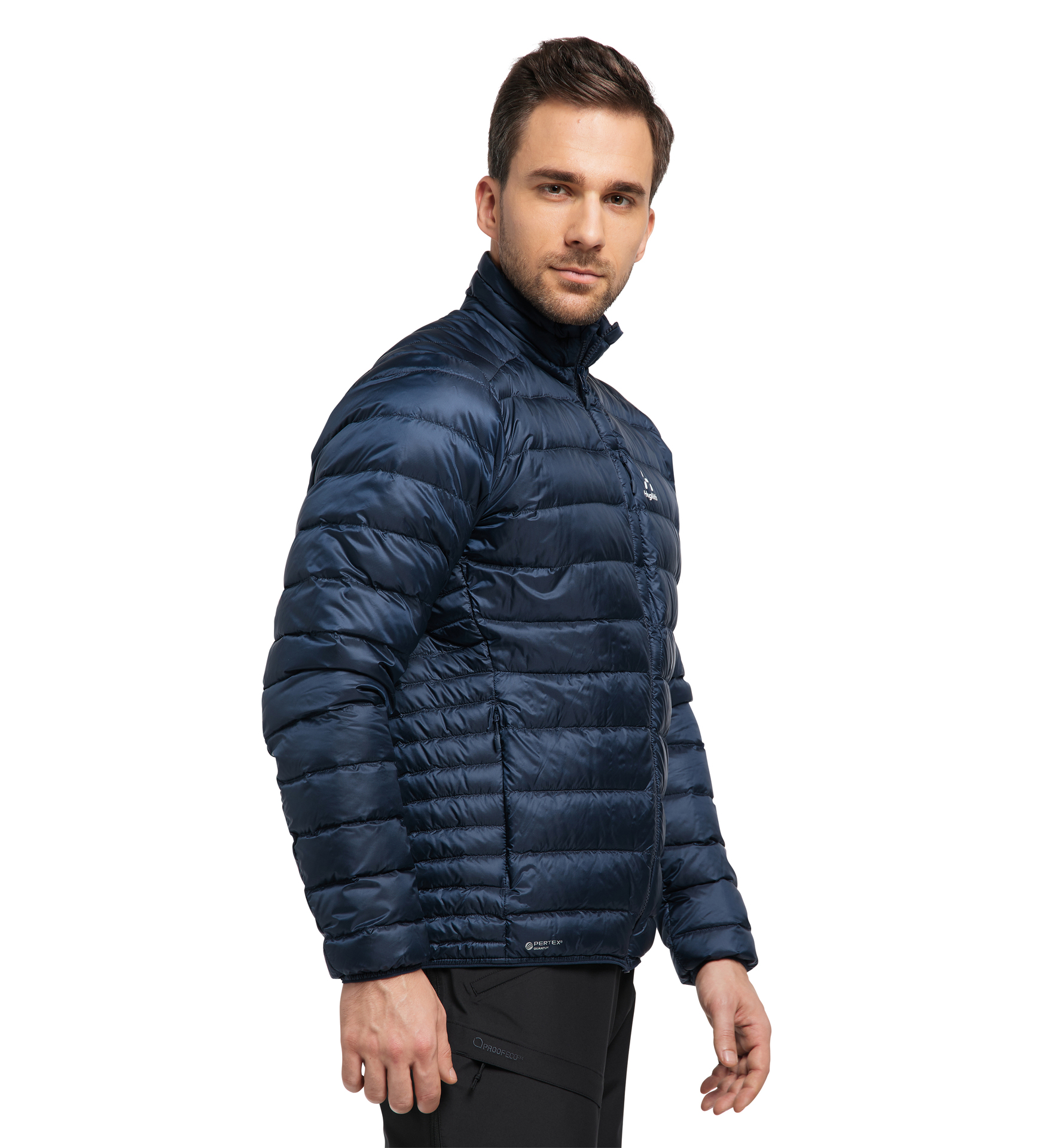 Mens Clothing Jackets Casual jackets Blue Adhoc Synthetic Down Jacket in Dark Blue for Men 