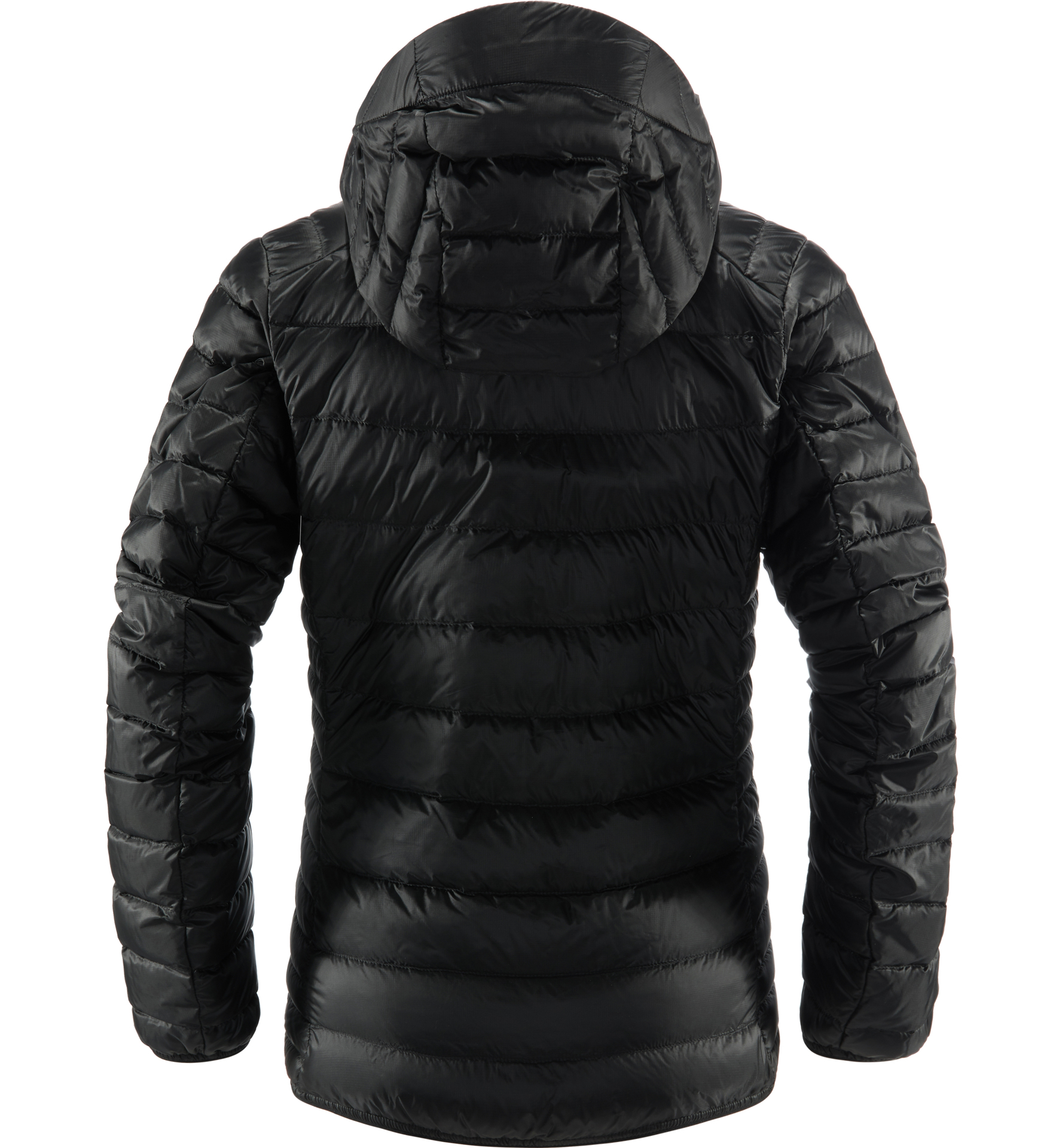 Haglofs Roc abajo chaqueta con capucha para mujer Top Negro Deportes al Aire Libre Cremallera Caliente 