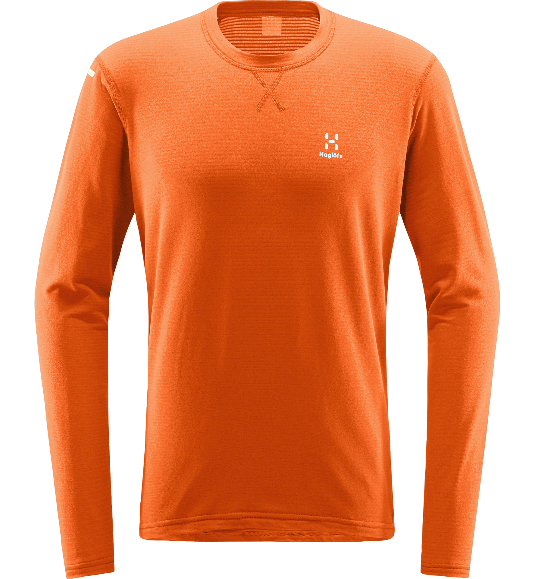 Haglofs Herren L.I.M Mid Langarm Rundhals Top Funktionsshirt Sportshirt Orange 