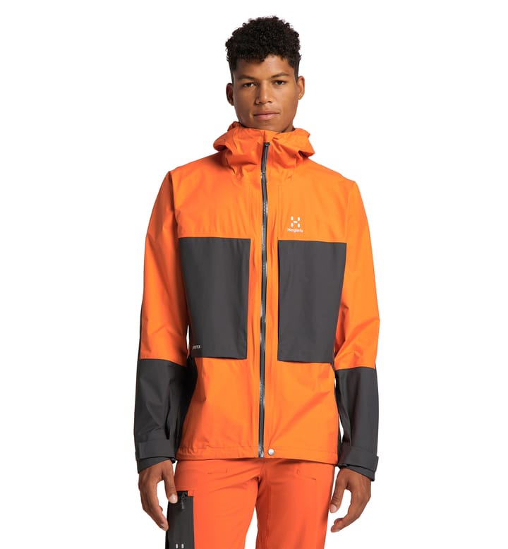 Roc Sheer GTX Jacket Men, Roc Sheer GTX Jacket Men Flame Orange/Magnetite
