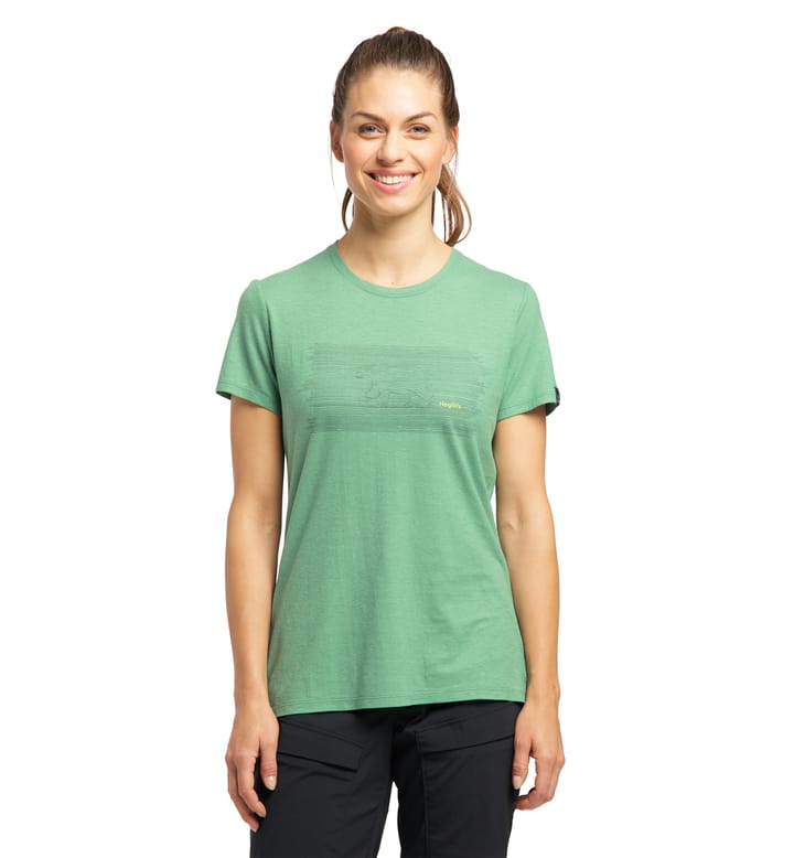 Träd Tee Print Women, Träd Tee Print Women Trail Green Träd Tee Print Women, Träd Tee Print Women Trail Green
