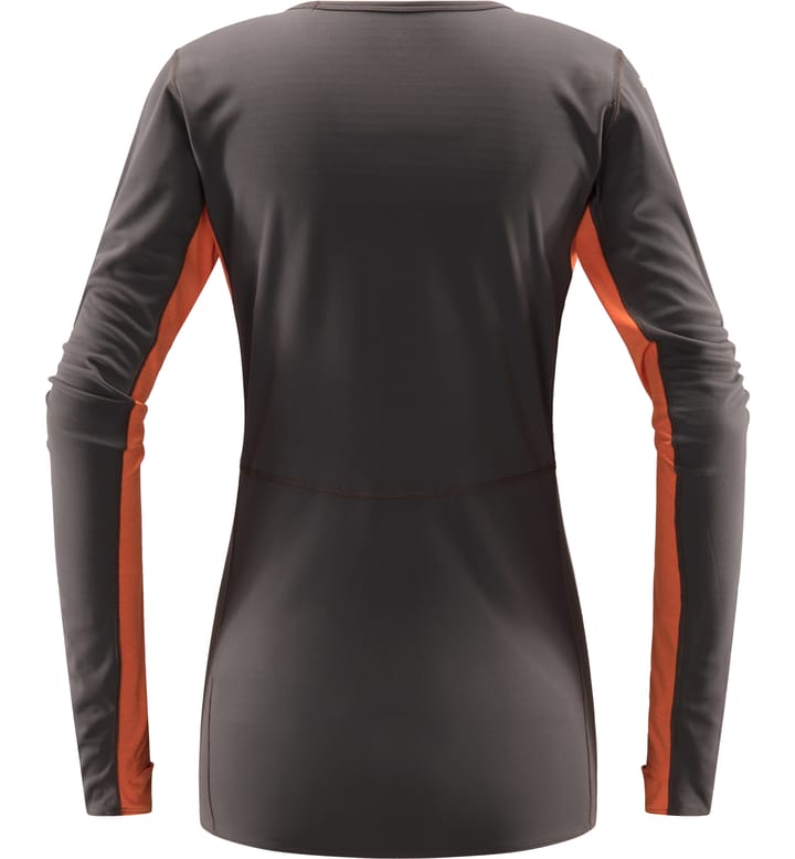 L.I.M Crown LS Tee Women, L.I.M Crown LS Tee Women Magnetite/Flame Orange L.I.M Crown LS Tee Women, L.I.M Crown LS Tee Women Magnetite/Flame Orange