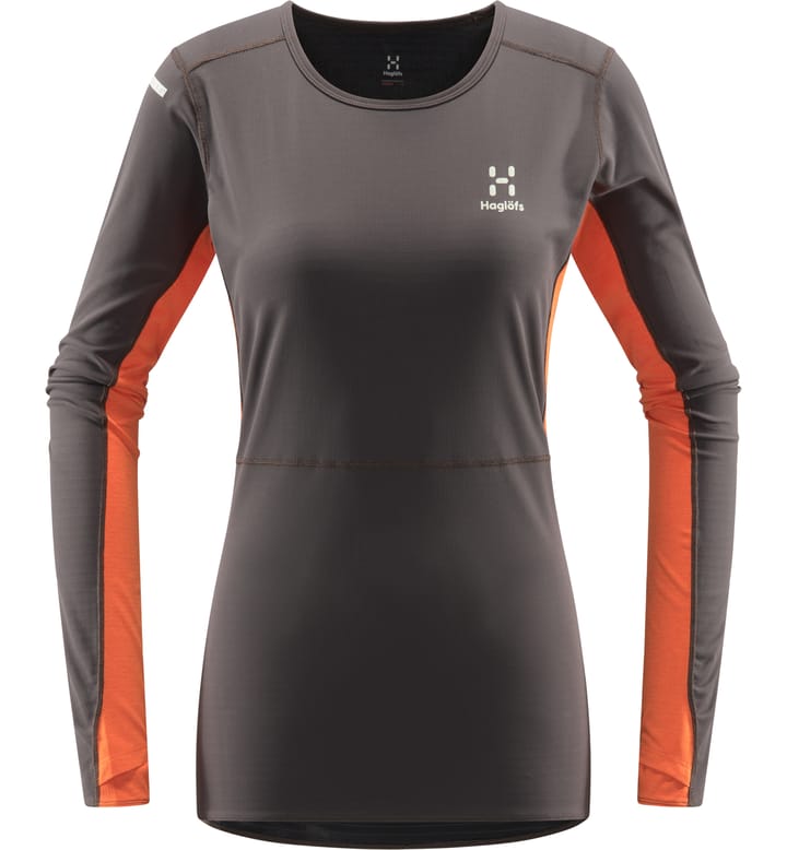 L.I.M Crown LS Tee Women, L.I.M Crown LS Tee Women Magnetite/Flame Orange L.I.M Crown LS Tee Women, L.I.M Crown LS Tee Women Magnetite/Flame Orange