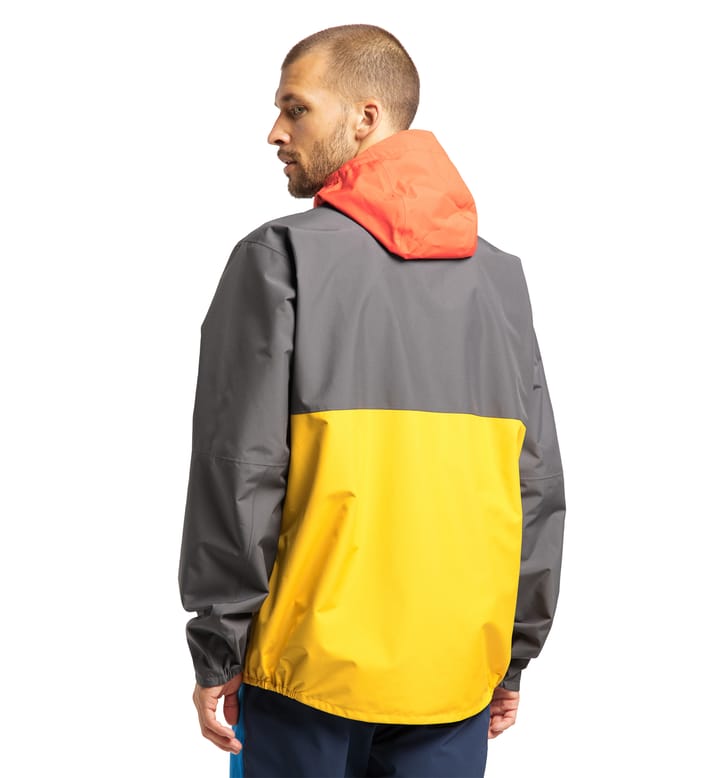 Spira Anorak Men, Spira Anorak Men Magnetite/Pumpkin Yellow Spira Anorak Men, Spira Anorak Men Magnetite/Pumpkin Yellow