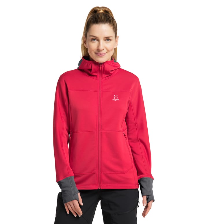Betula Hood Women, Betula Hood Women Scarlet Red/Magnetite Betula Hood Women, Betula Hood Women Scarlet Red/Magnetite