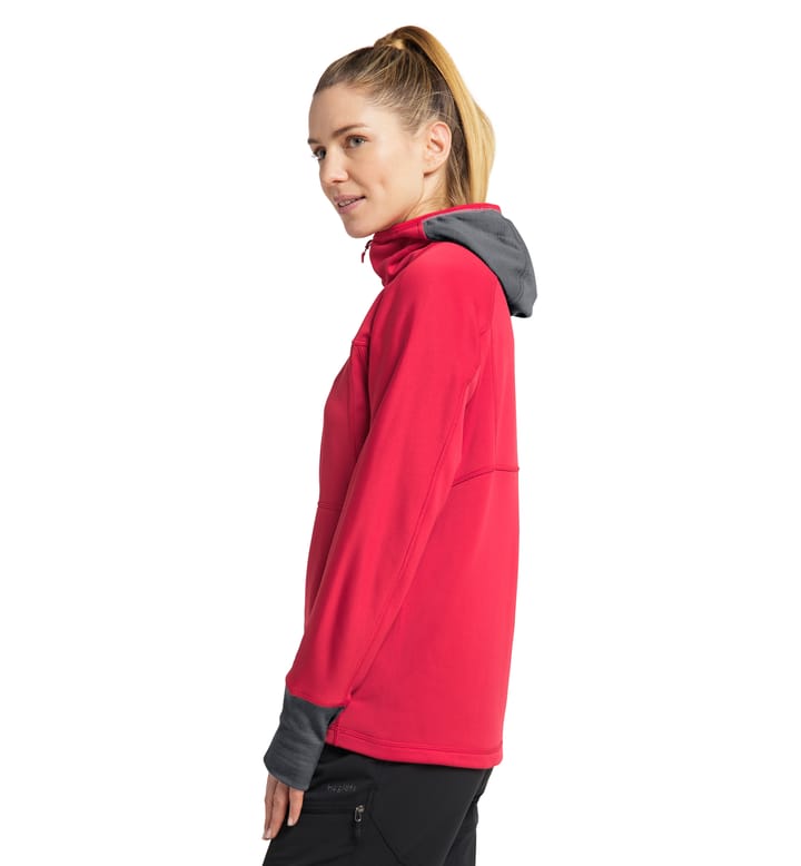 Betula Hood Women, Betula Hood Women Scarlet Red/Magnetite Betula Hood Women, Betula Hood Women Scarlet Red/Magnetite