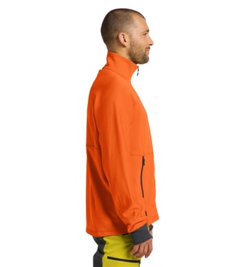 Betula Jacket Men Flame Orange/Magnetite