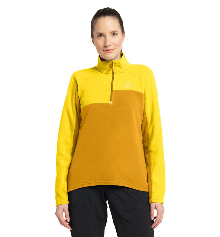Buteo 1/2 Zip Women, Buteo 1/2 zip Women Pumpkin Yellow/Autumn Leaves Buteo 1/2 Zip Women, Buteo 1/2 zip Women Pumpkin Yellow/Autumn Leaves