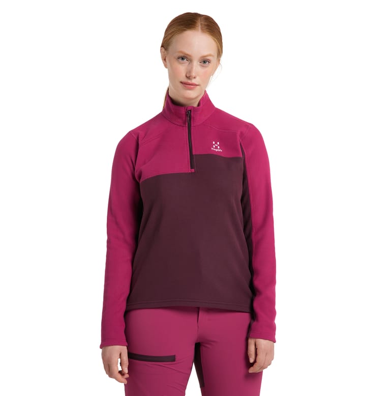 Buteo 1/2 Zip Women, Buteo 1/2 zip Women Aubergine/Deep Pink Buteo 1/2 Zip Women, Buteo 1/2 zip Women Aubergine/Deep Pink