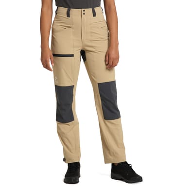 Mid Relaxed Pant Women Sand/Magnetite