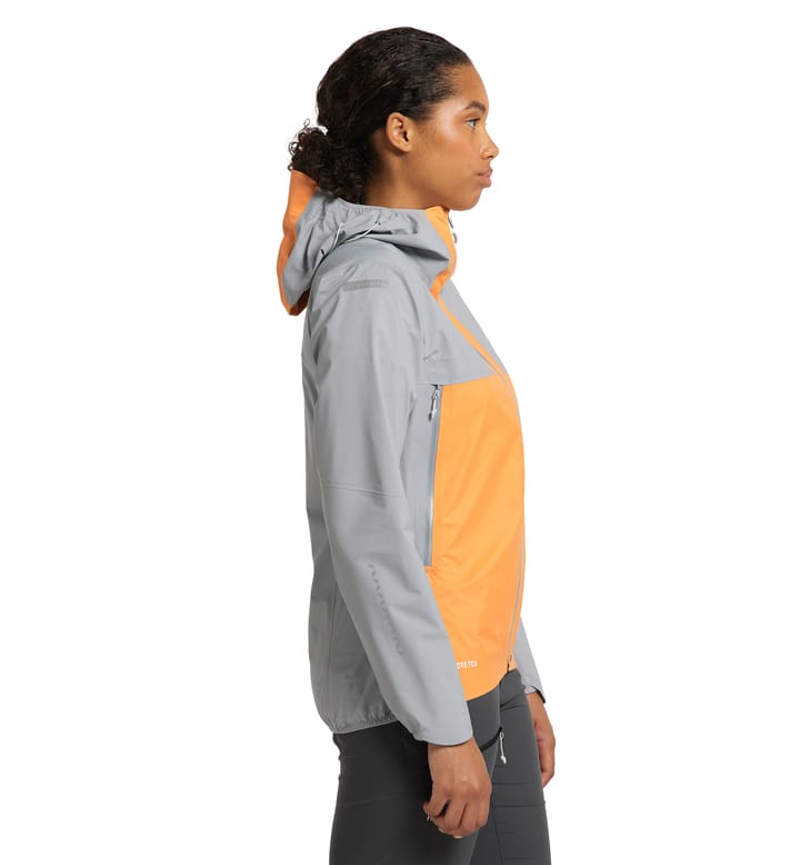 L.I.M GTX Active Jacket Women Concrete/Soft Orange