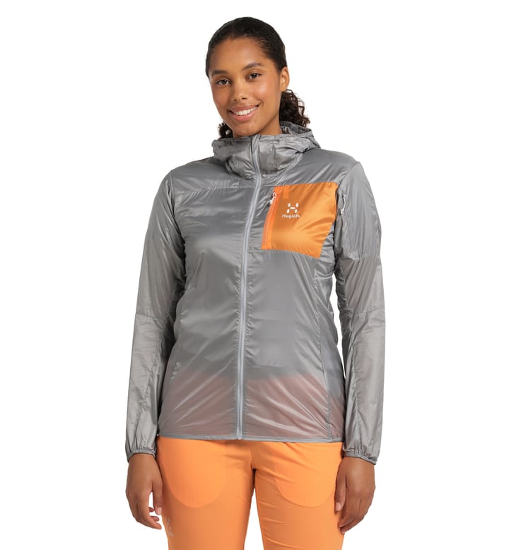 L.I.M Shield Hood Women, L.I.M Shield Hood Women Concrete/Soft Orange L.I.M Shield Hood Women, L.I.M Shield Hood Women Concrete/Soft Orange