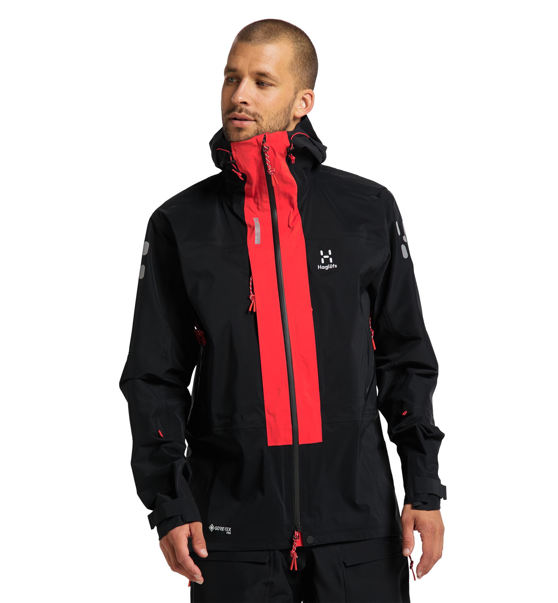 temperatur Manifold elev L.I.M ZT Mountain GTX Pro Jacket Men | True black/Zenith red | Outlet Men |  Outlet | Haglöfs