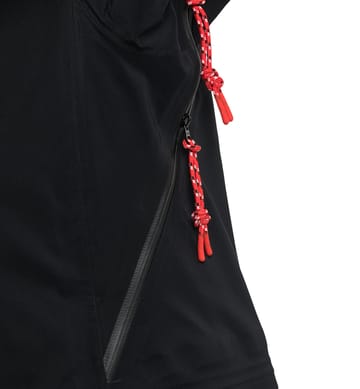 L.I.M ZT Mountain GTX PRO Jacket Women True Black/Zenith Red
